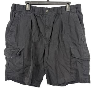 Tommy Bahama Womens Relax Cargo Black 100% Cotton Shorts Summer Vacation sz L